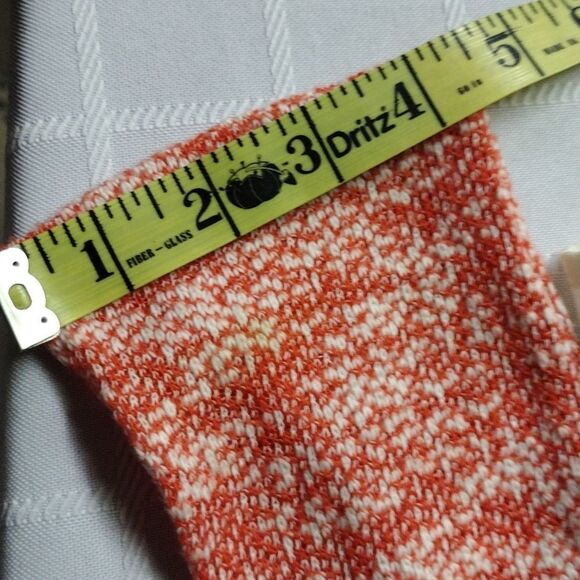 Ya Los Angeles Women's Knit Top Size M Pink Ivory Ruffle Hem Back Tie Scoop Neck - Picture 7 of 13